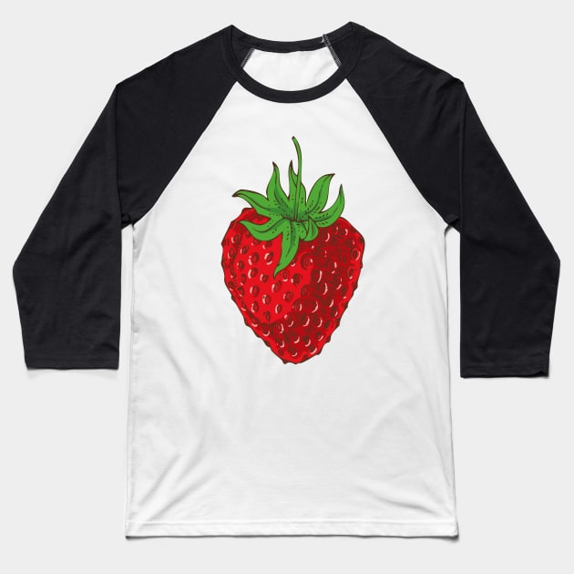 Strawberry Fields Baseball T-Shirt by deepfuze